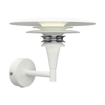 Diablo wall lamp Ø20 cm - Matte white-chrome - Belid