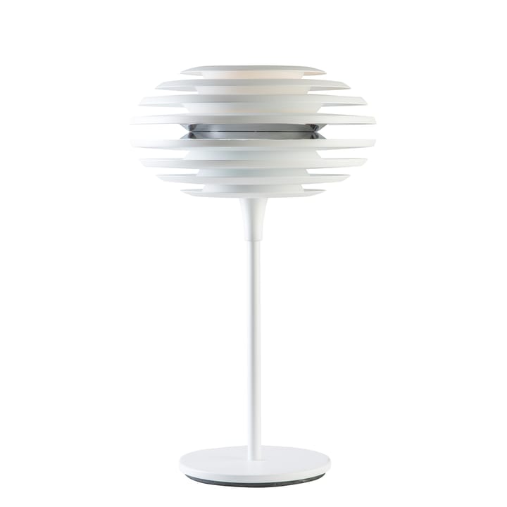 Ellipse table lamp - matte white, chrome - Belid