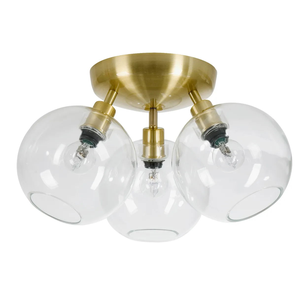 Belid Gloria ceiling lamp o33 cm brass-clear | Scandinavian Design | Ceiling lights | Gold-coloured