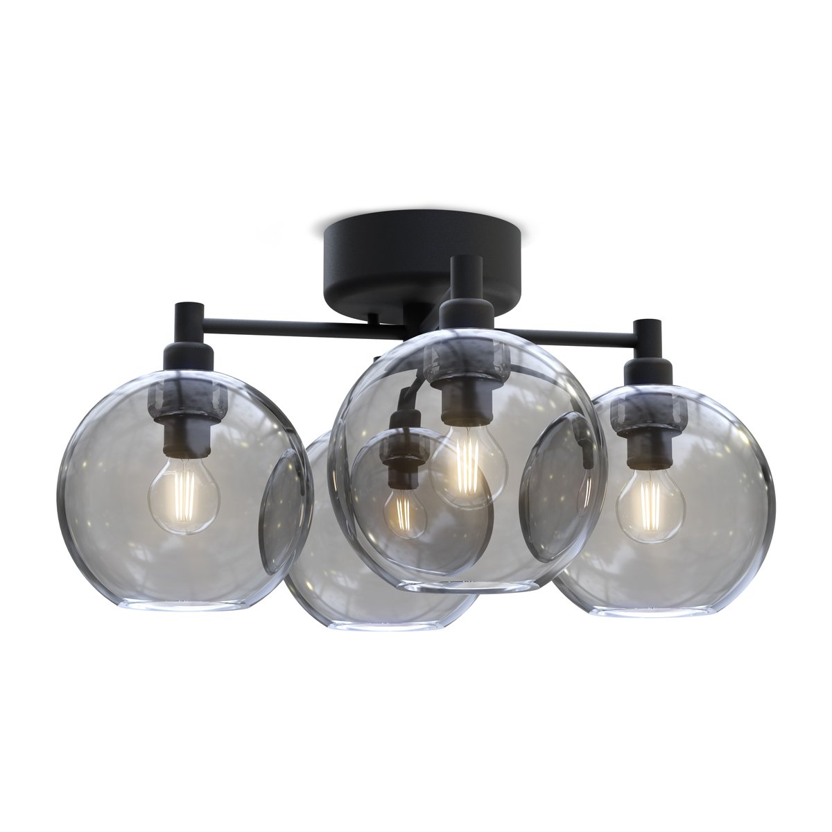 Belid Gloria ceiling lamp Black- coloured glass | Scandinavian Design | Ceiling lights | Black