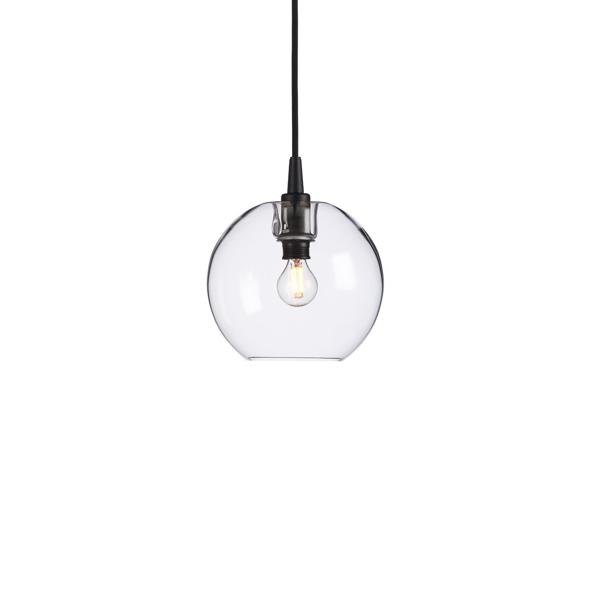 Belid Gloria pendant lamp o19 cm Black-clear glass | Scandinavian Design | Pendant lamps | Black