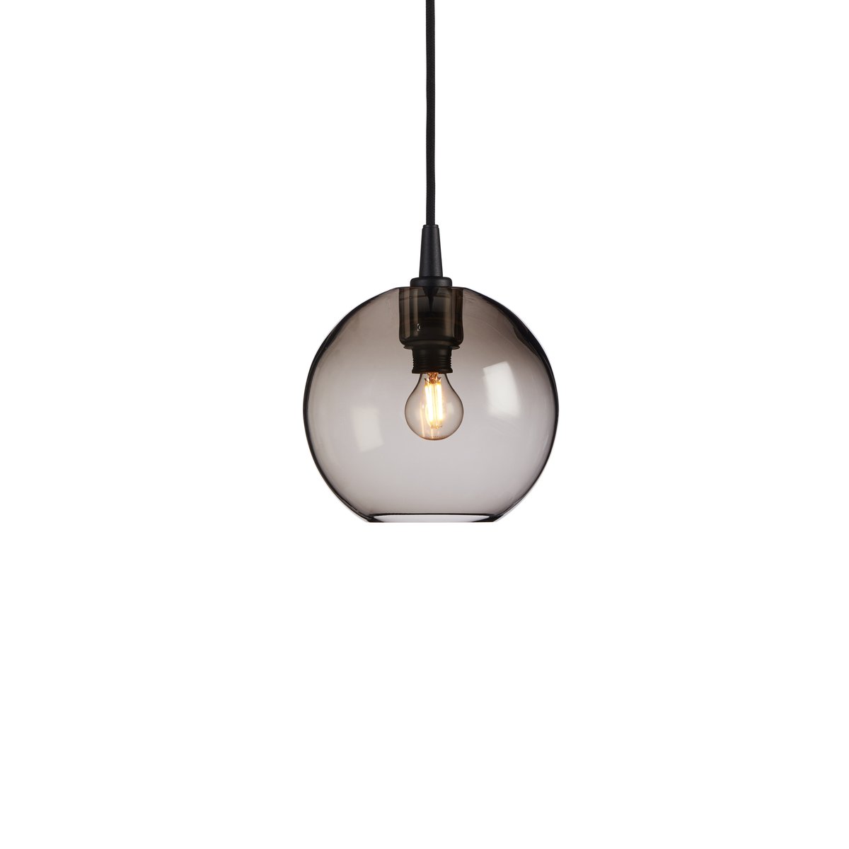 Belid Gloria pendant lamp o19 cm Black- coloured glass