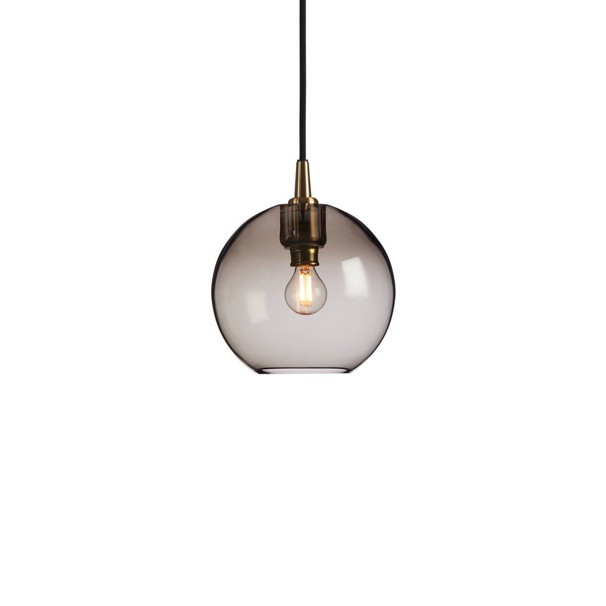 Belid Gloria pendant lamp o19 cm brass- coloured glass