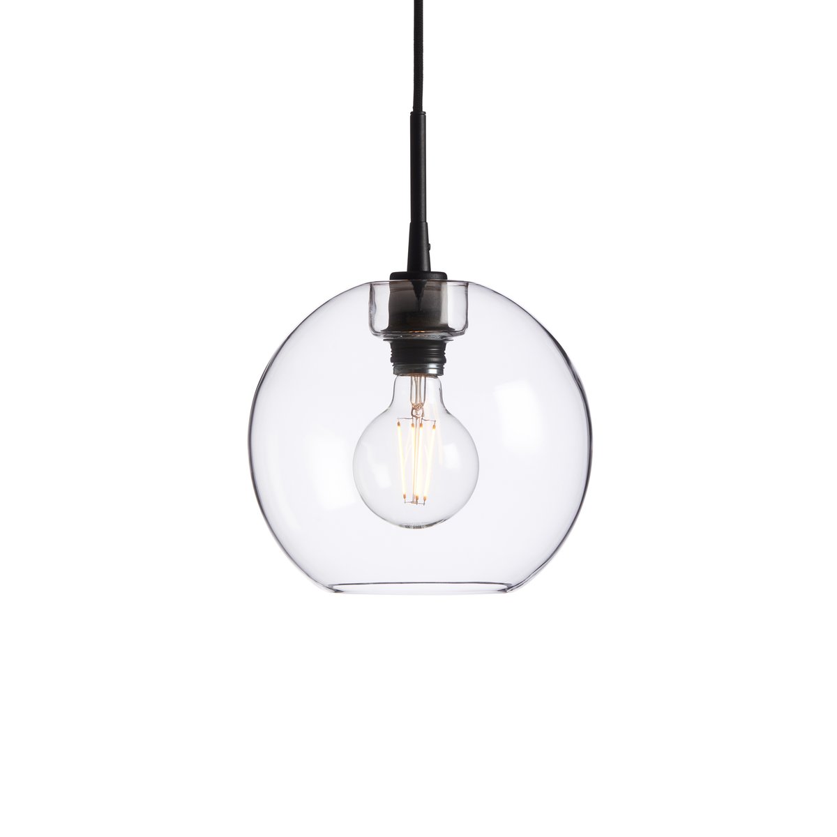 Belid Gloria pendant lamp o26 cm Black-clear glass | Scandinavian Design | Pendant lamps | Black