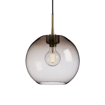 Gloria pendant lamp Ø32 cm - brass-smoke coloured glass - Belid