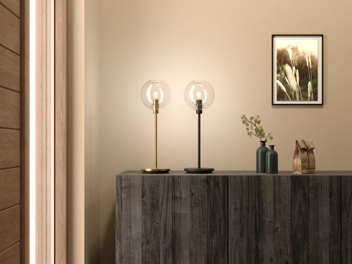 Gloria table lamp 46 cm, Black-clear Belid
