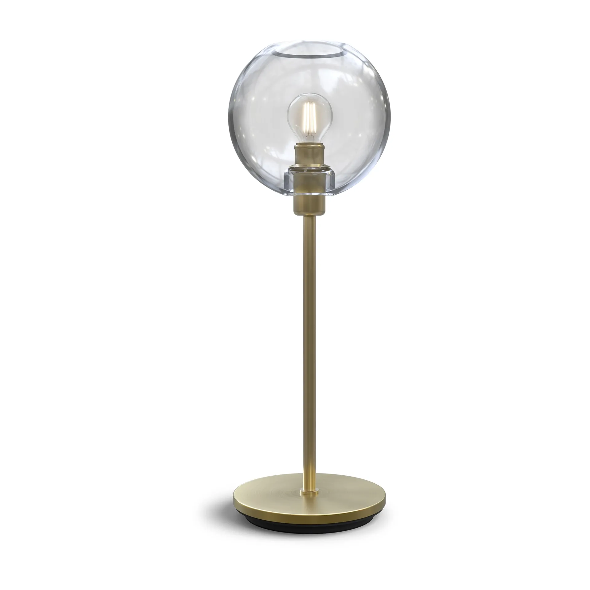 Gloria table lamp 46 cm, brass-clear Belid