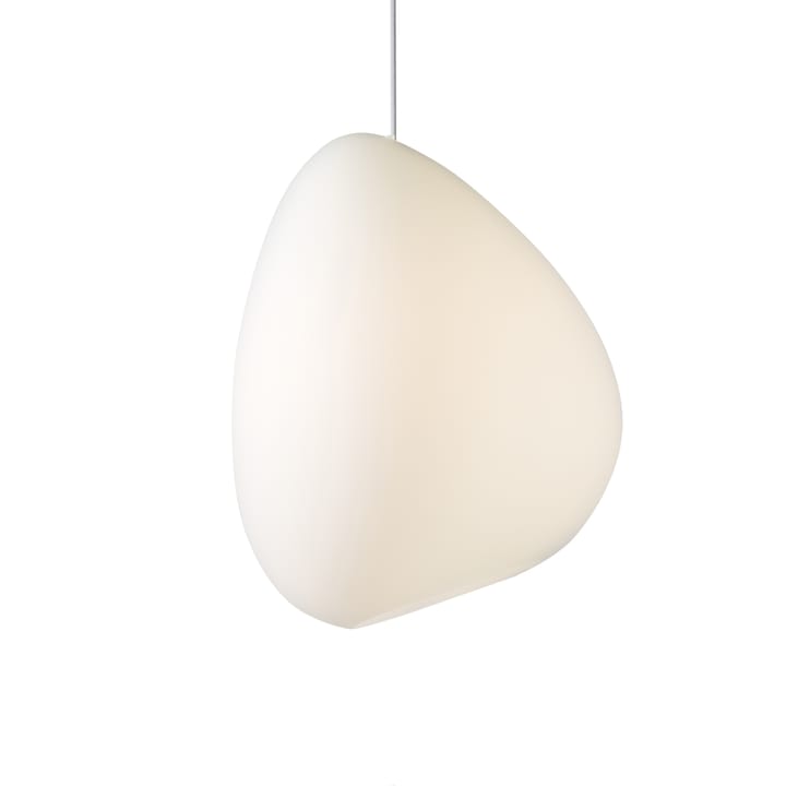 Ocean ceiling lamp opal glass - white textile cord - Belid