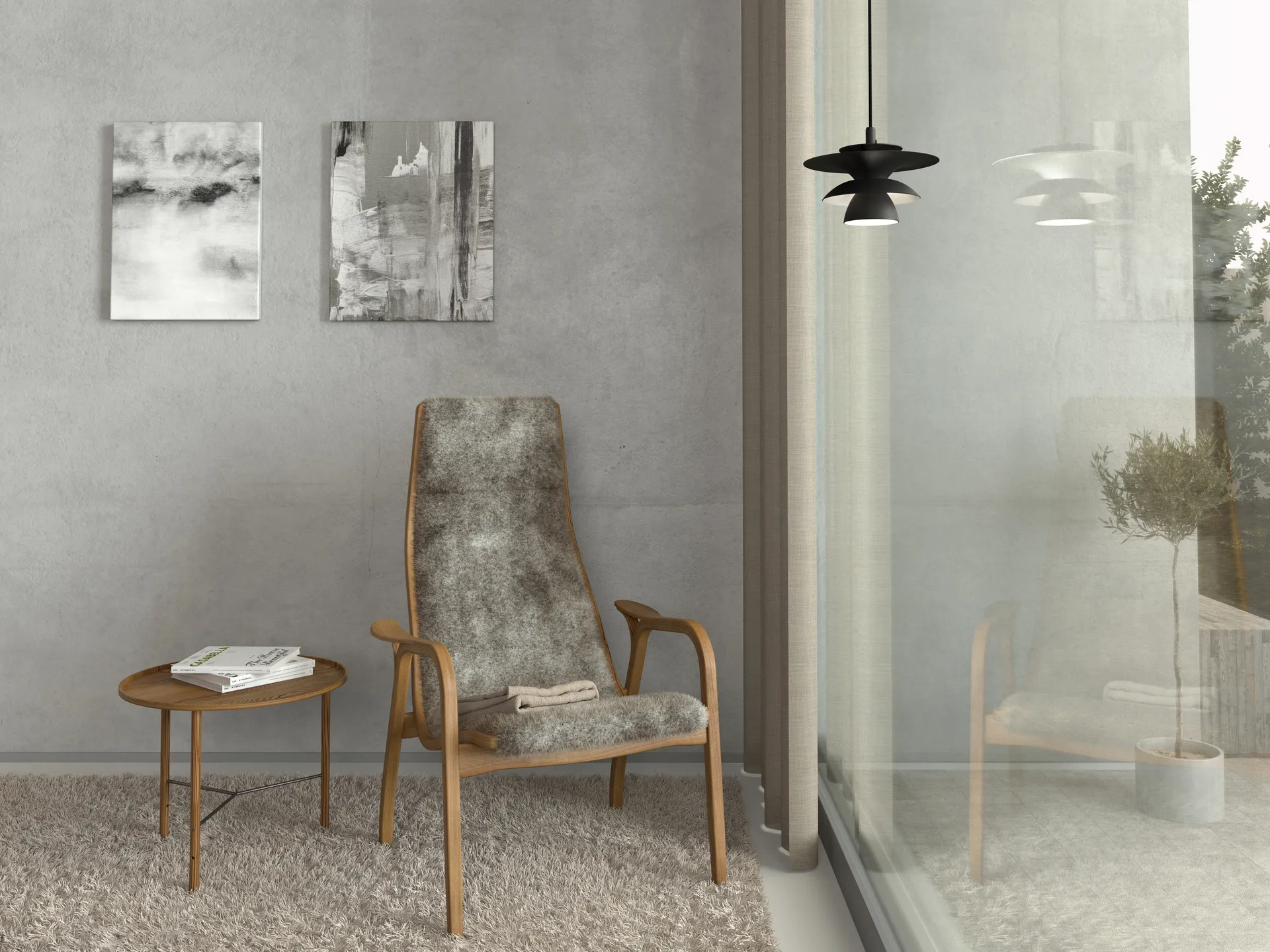 Picasso pendant lamp Ø18 cm, Matte black Belid