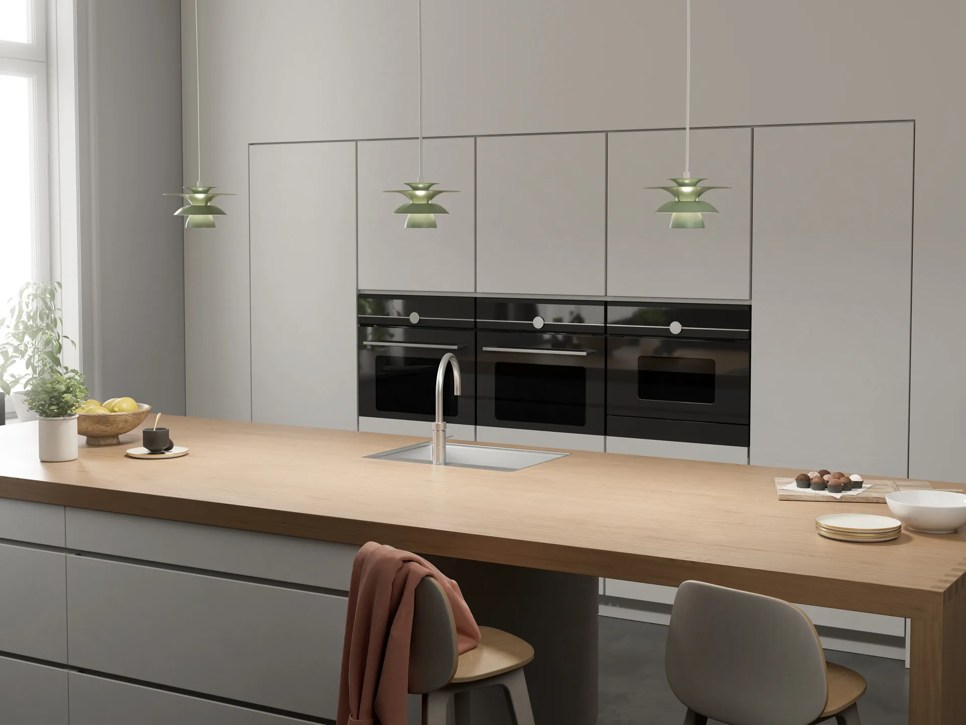 Picasso pendant lamp Ø18 cm, Soft salvia Belid