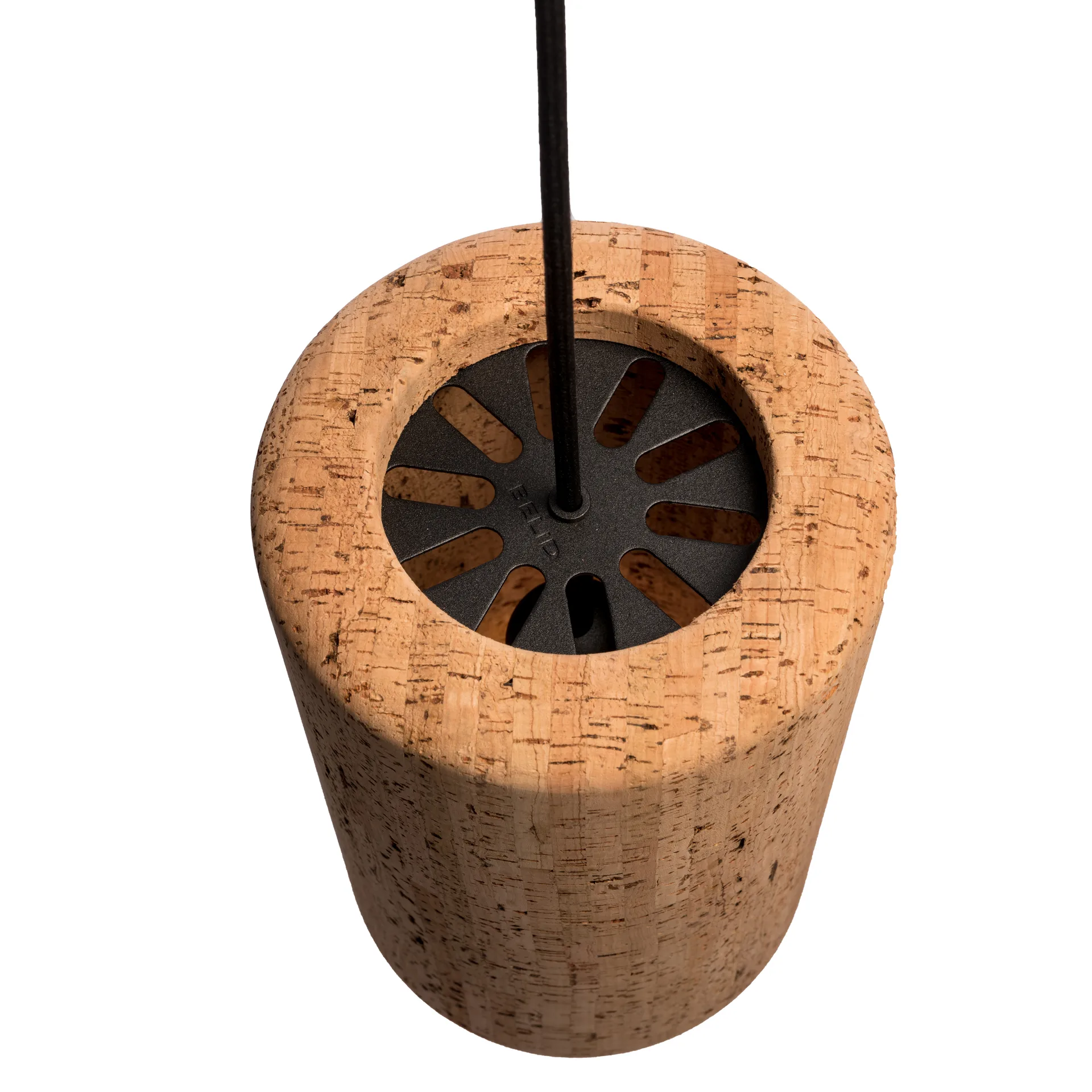Porto pendant lamp M, Black-cork Belid