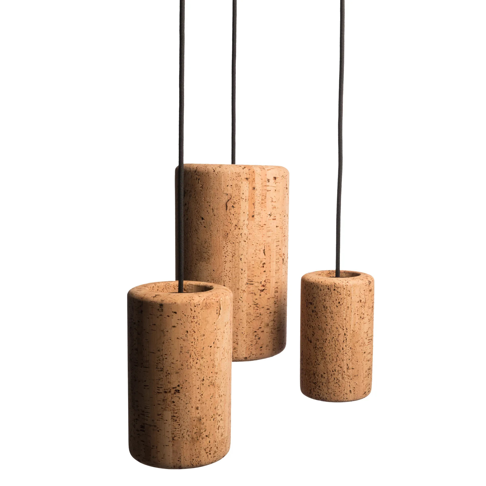 Porto pendant lamp M, Black-cork Belid