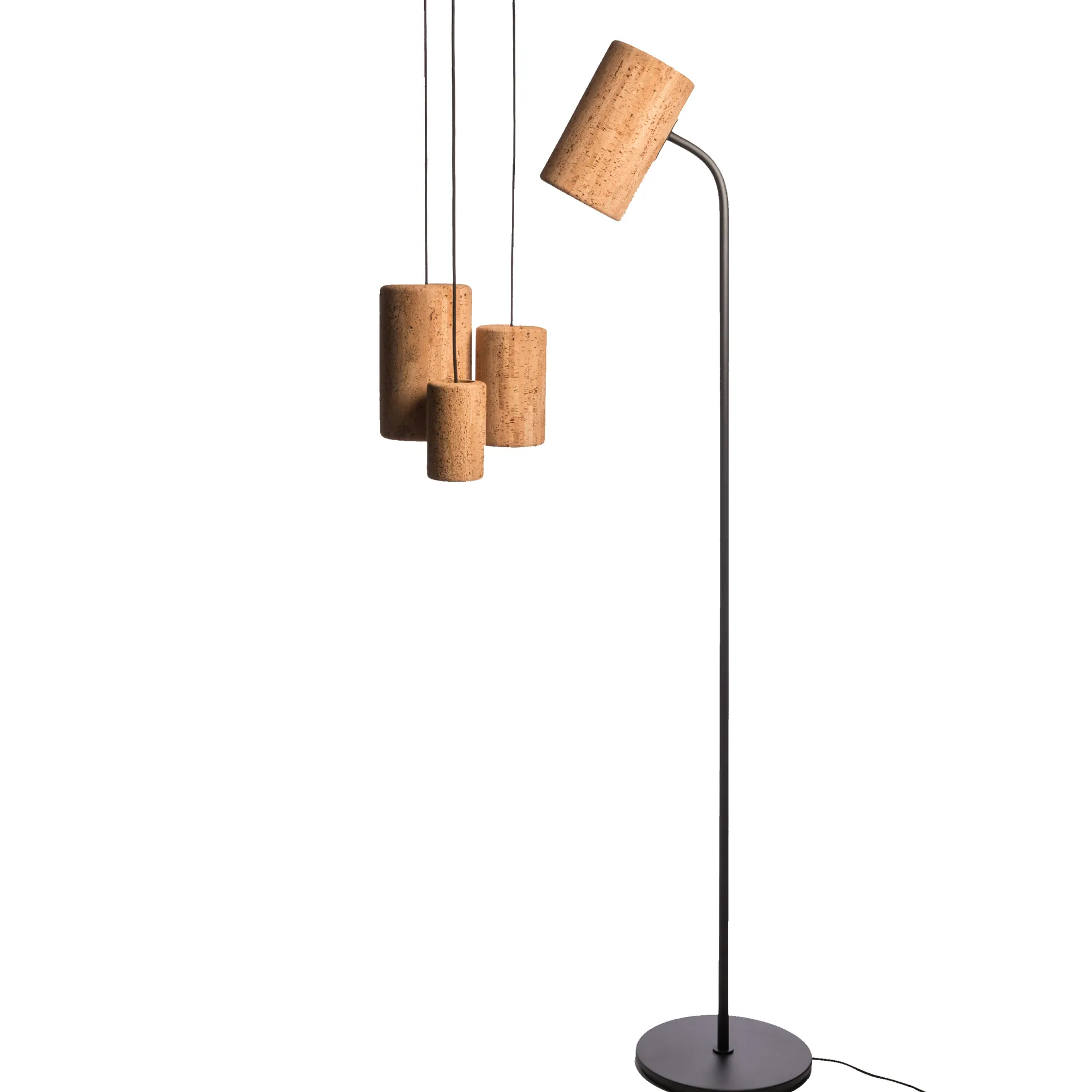 Porto pendant lamp M, Black-cork Belid