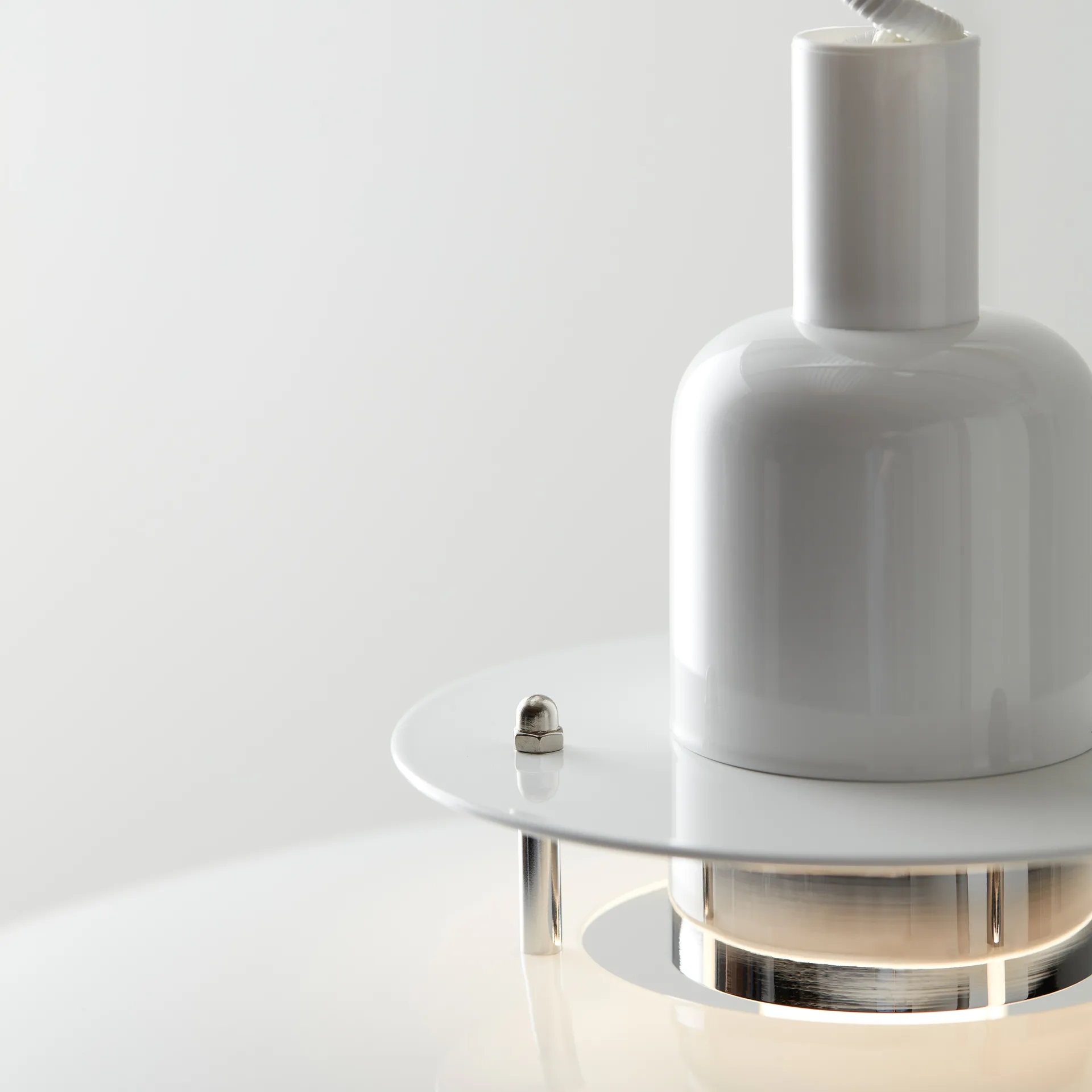 Primus II pendant lamp Ø43 cm, White-chrome Belid