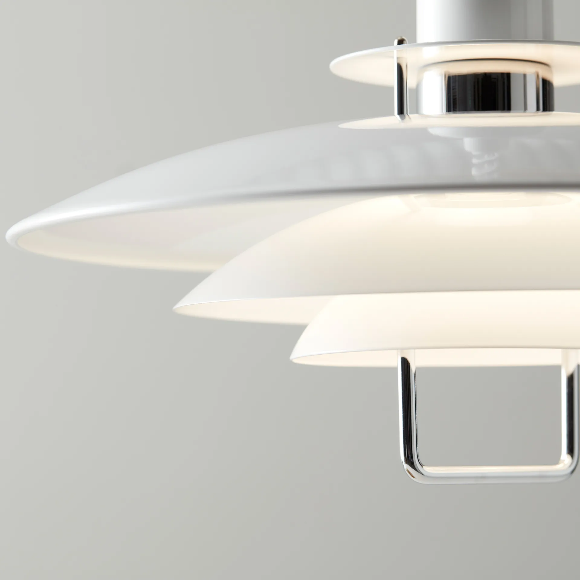 Primus II pendant lamp Ø43 cm, White-chrome Belid