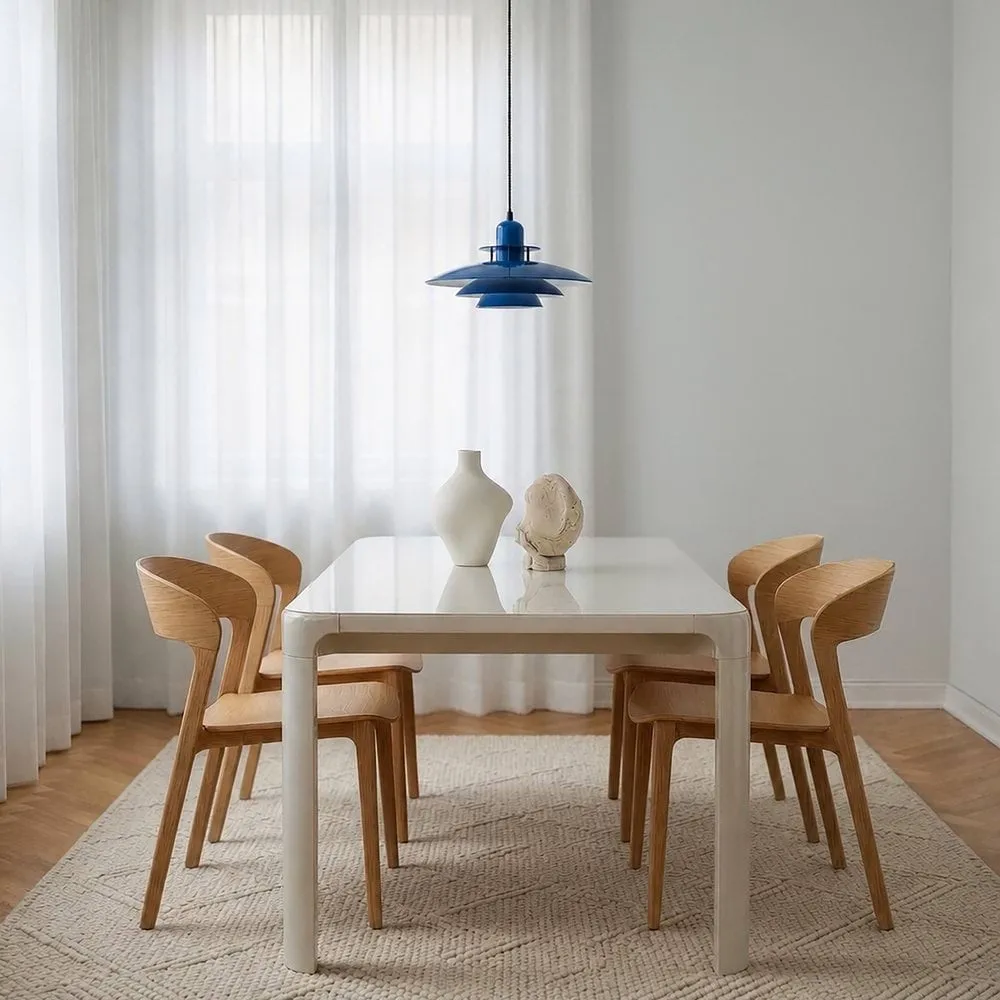 Primus pendant lamp Ø43 cm, Deep blue-matt black Belid