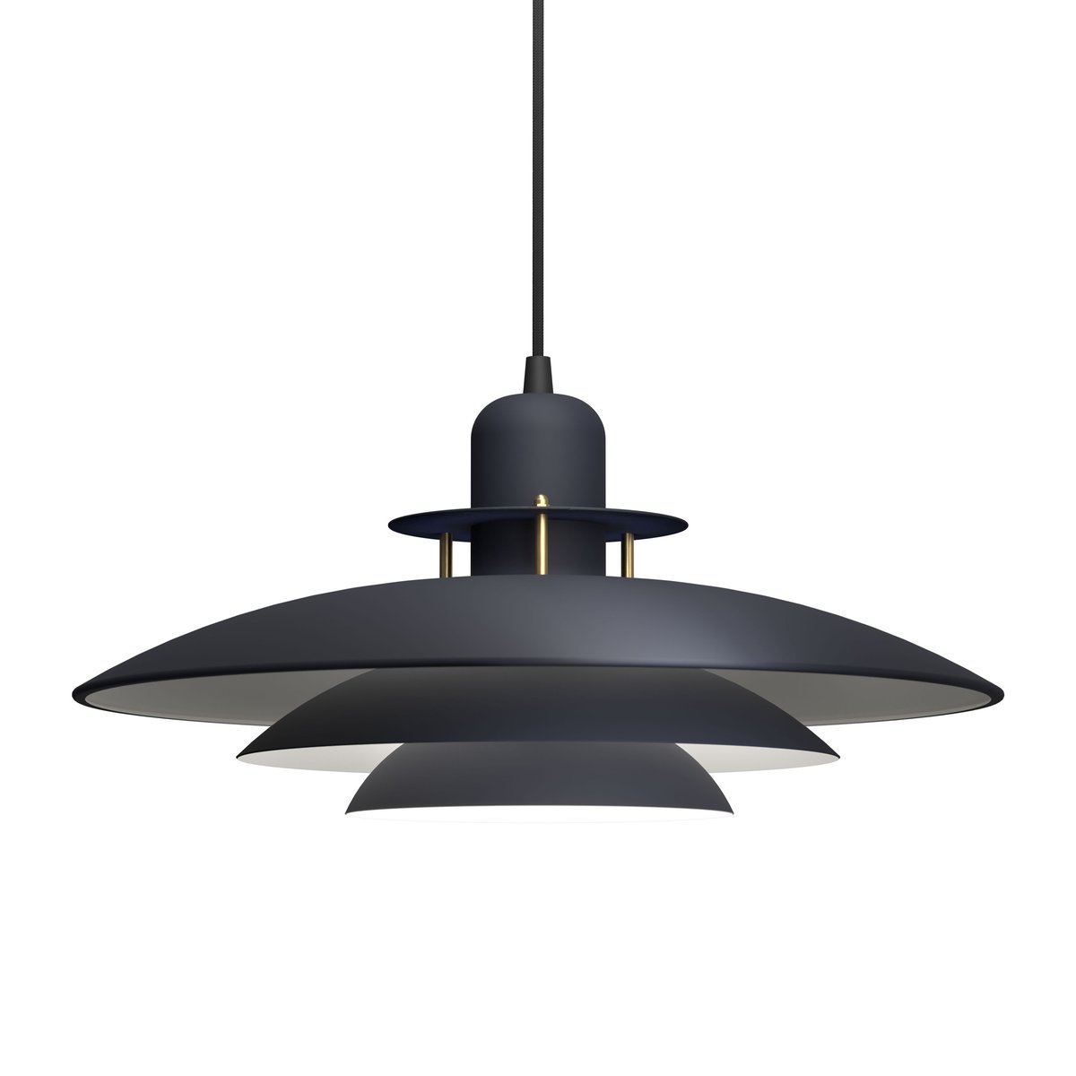 Belid Primus pendant lamp o43 cm Denim-brass | Scandinavian Design | Pendant lamps | Blue