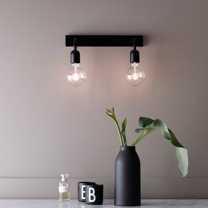 Regal 2 wall lamp - Matte black - Belid