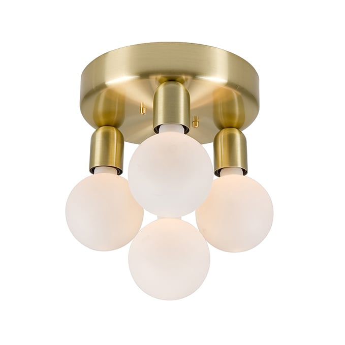 Belid Regal 4 ceiling lamp brass | Scandinavian Design | Ceiling lights | Gold-coloured
