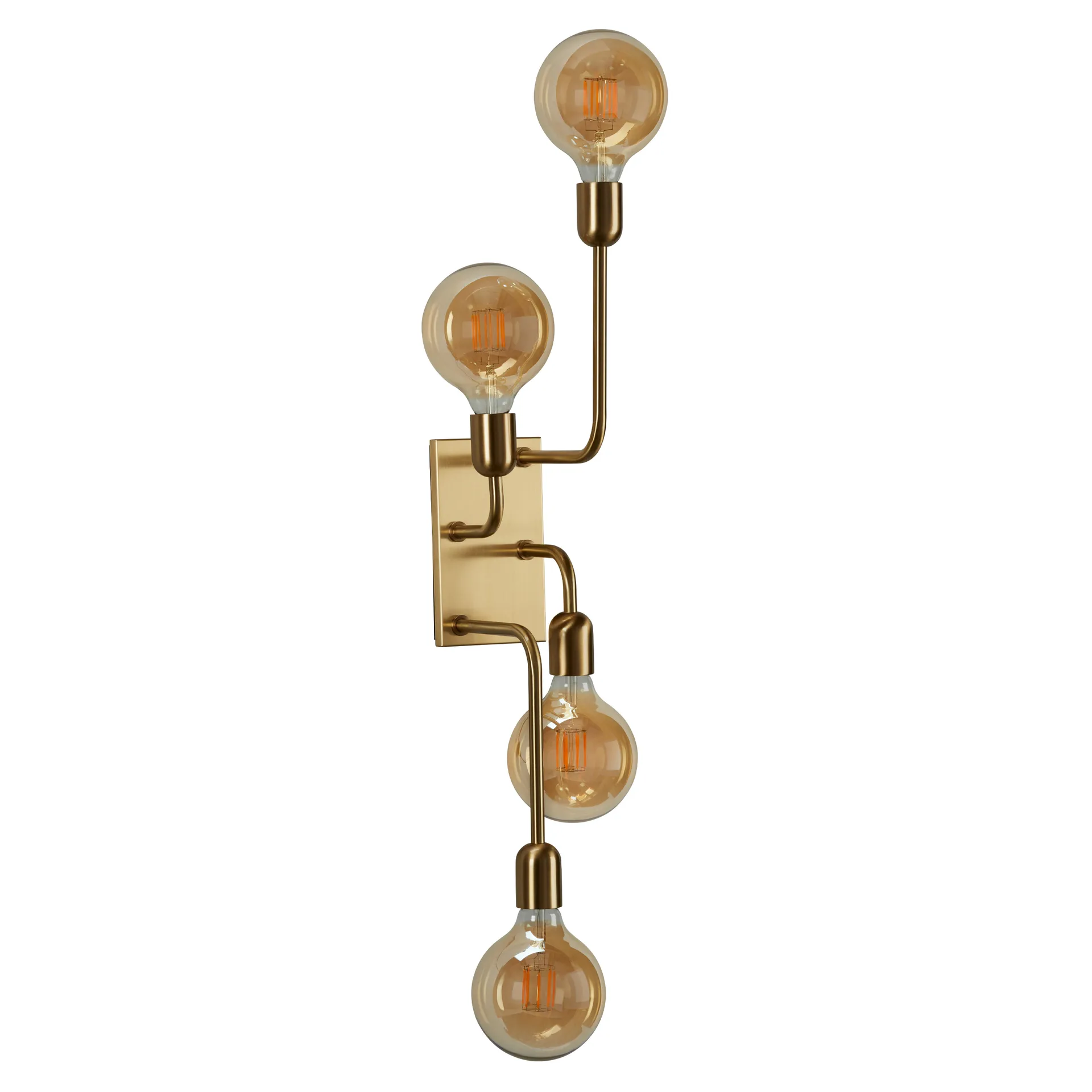 Regal XL wall lamp hard wired, brass Belid