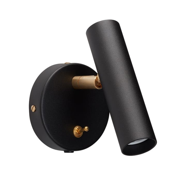 Slender wall lamp, black Belid