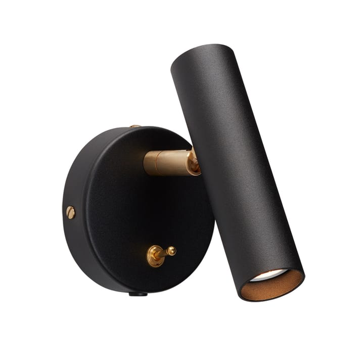 Slender wall lamp, black Belid