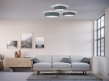 Soft ceiling lamp Ø44 cm - Blue wool - Belid