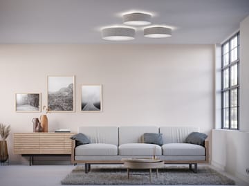 Soft ceiling lamp Ø44 cm - grey wool - Belid