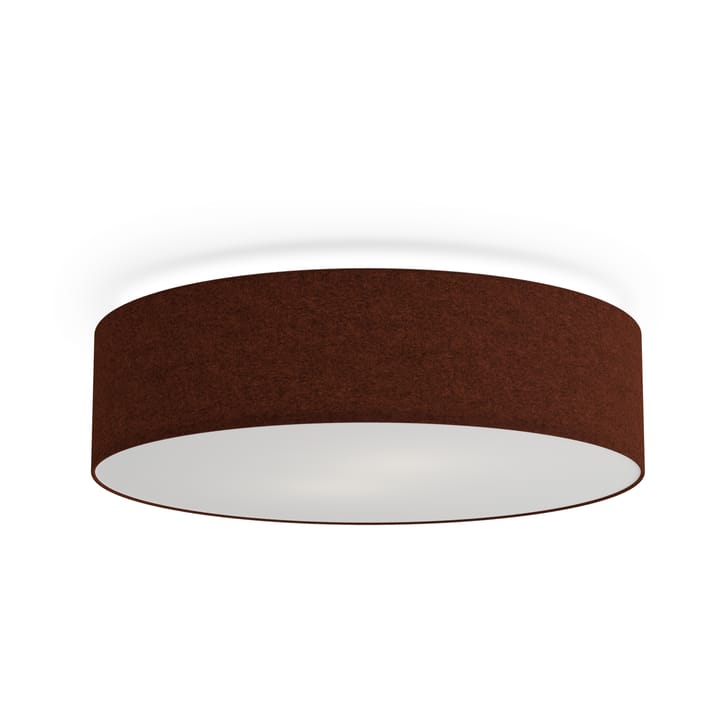 Soft ceiling lamp Ø44 cm - Rust red wool - Belid