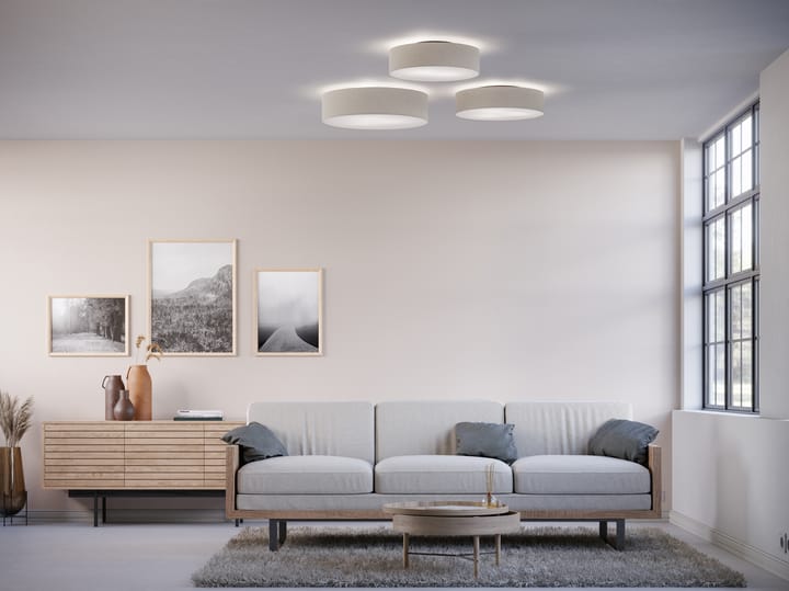 Soft ceiling lamp Ø44 cm - White wool - Belid