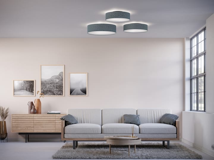 Soft ceiling lamp Ø60 cm - Blue wool - Belid