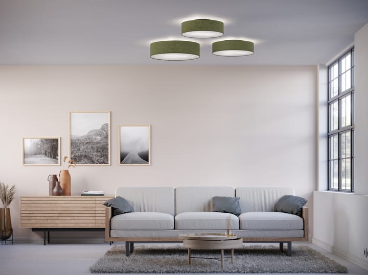 Soft ceiling lamp Ø60 cm - Green wool - Belid