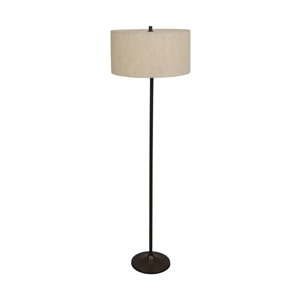 Soft floor lamp, Linen natural-metallic bronze, Ø44x149.5 cm Belid