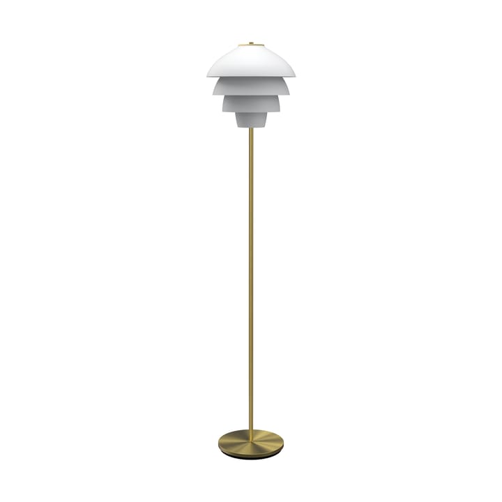 Valencia Floor Lamp 150 cm - Matt white - brass - Belid
