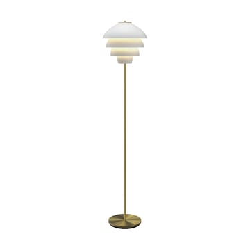 Valencia Floor Lamp 150 cm - Matt white - brass - Belid