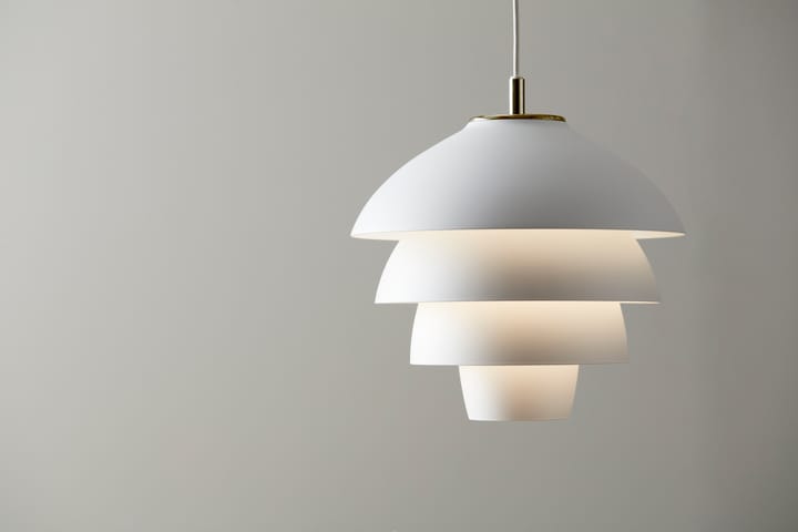 Valencia pendant Ø31.8, Matt white - brass Belid