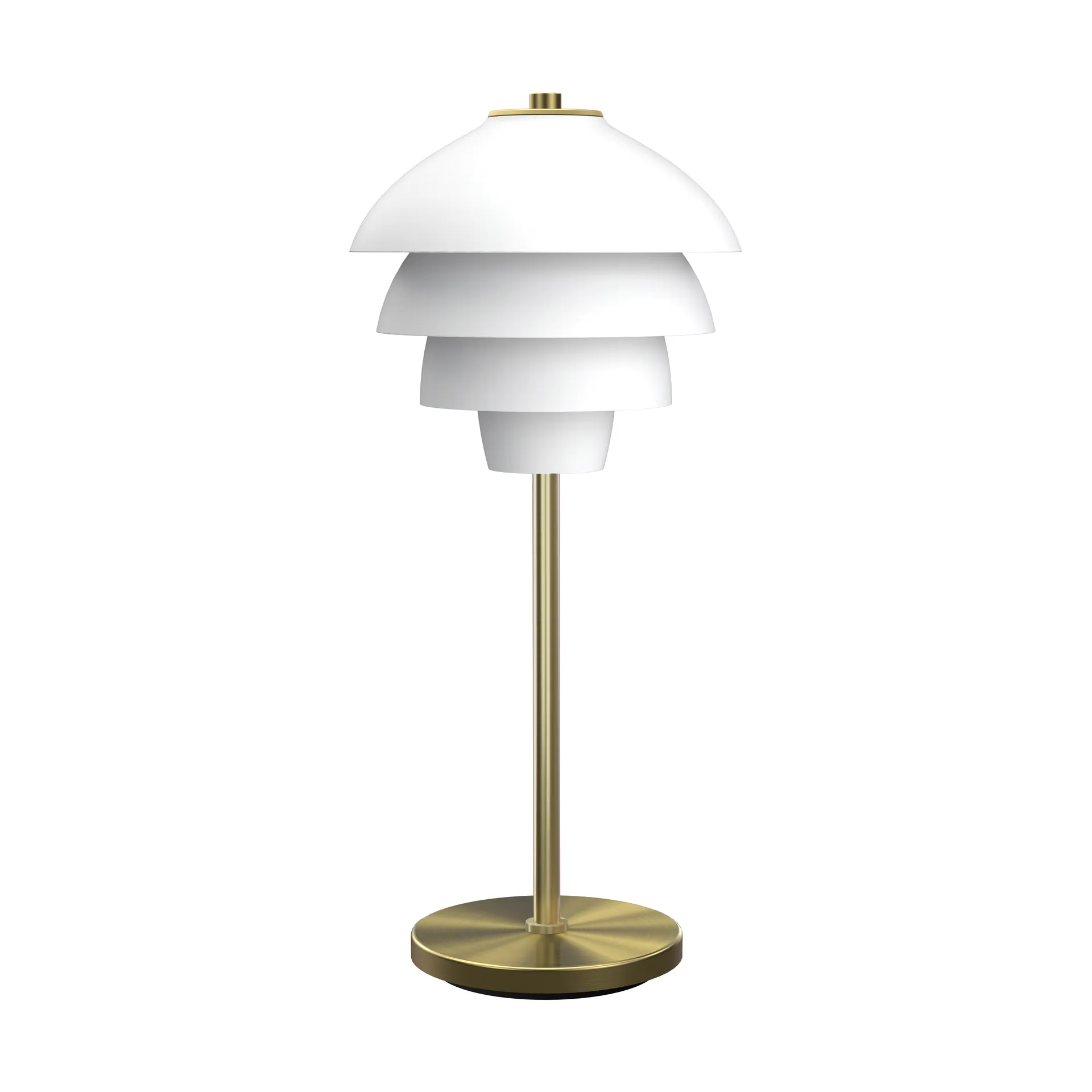 Valencia table lamp 41 cm, Matt white - brass Belid