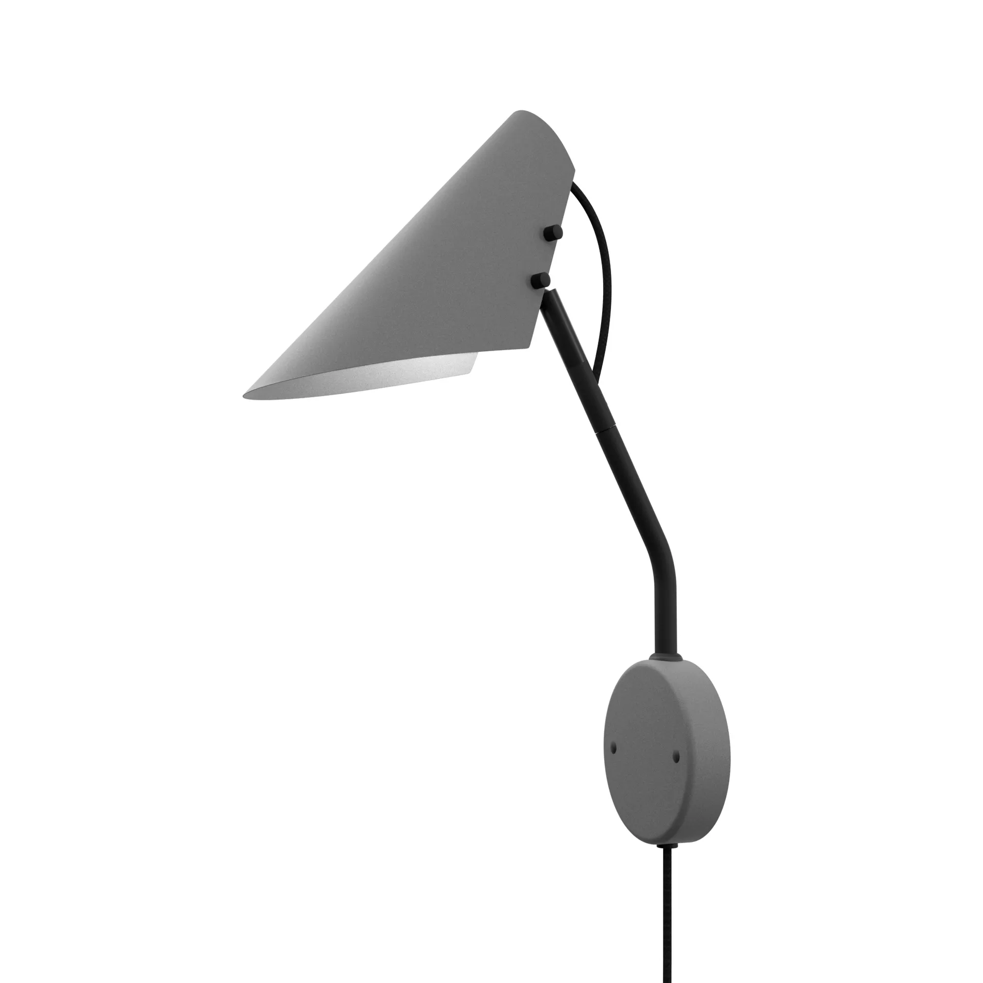 Vincent wall lamp, Concrete-black Belid