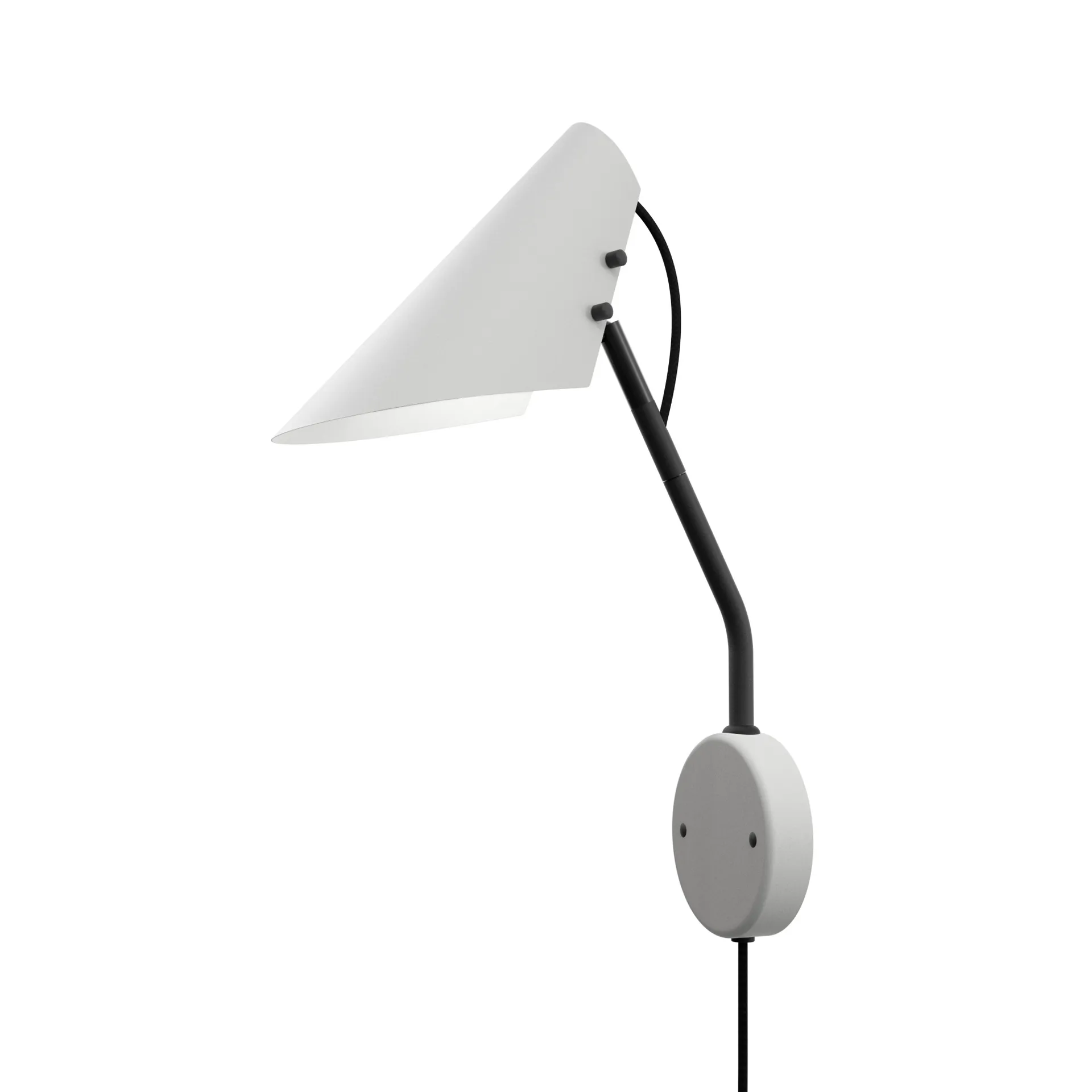 Vincent wall lamp, White-black Belid