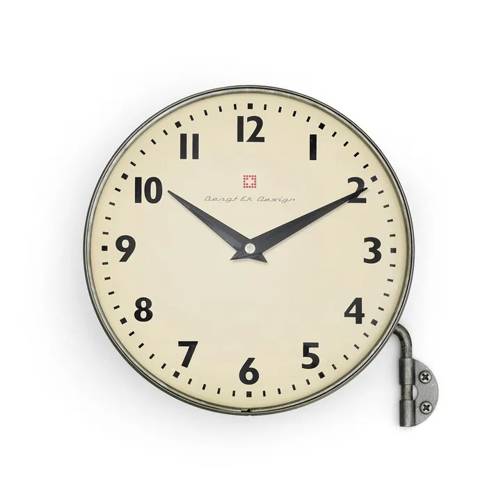 Bengt Ek wall clock mounted on arm from Bengt Ek Design