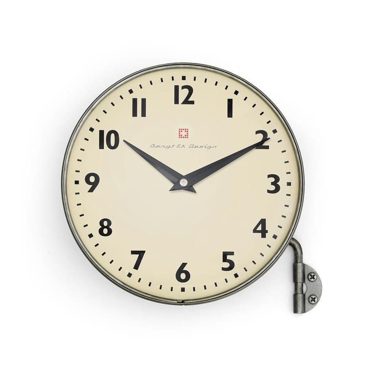 Bengt Ek wall clock mounted on arm - zinc - Bengt Ek Design