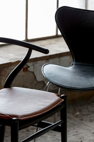 Bent Hansen CH24 chair pad - Basic leather black - Bent Hansen