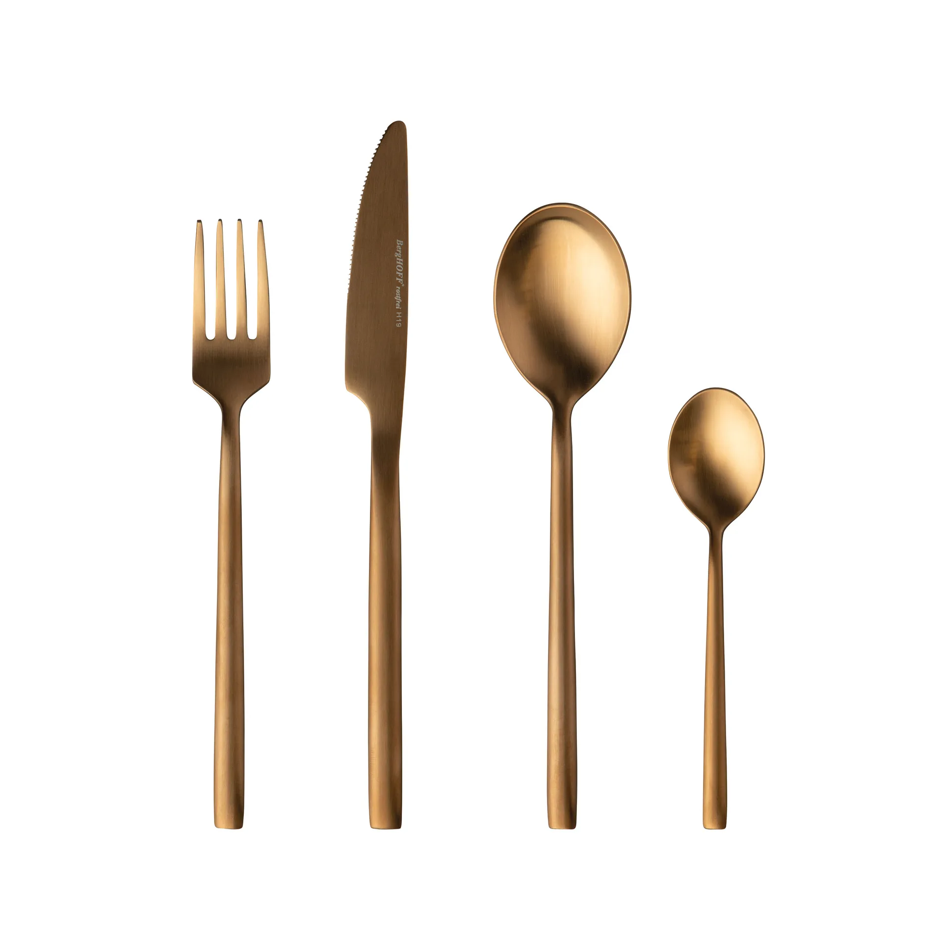 BergHoff Gem cutlery set 4 pieces, Gold-plated BergHoff