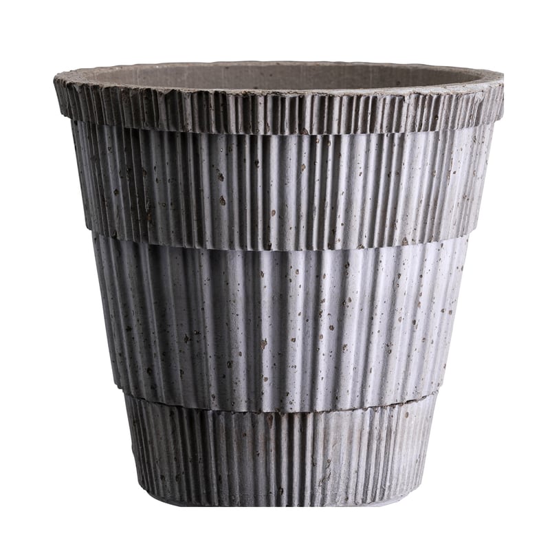 Bergs Potter Atlas raw pot Grey, Ø14 cm