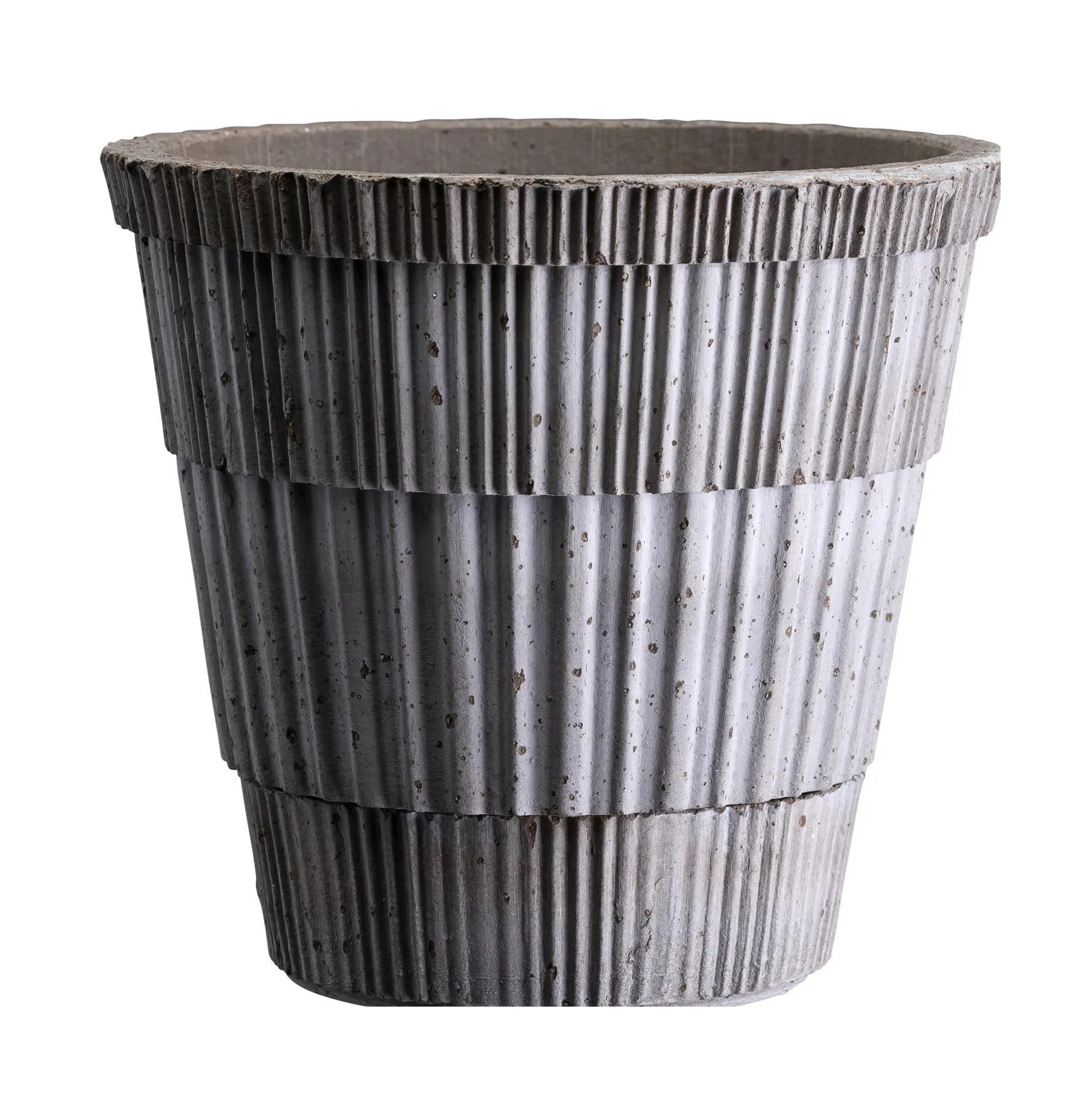 Atlas raw pot with saucer, Grey, Ø21 cm Bergs Potter