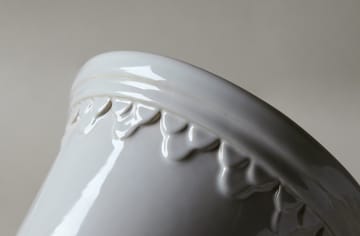 Copenhagen flower pot glazed Ø10 cm - Mineral white - Bergs Potter