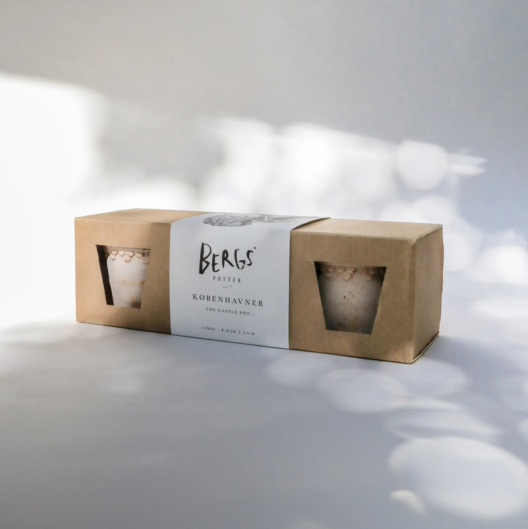 Copenhagen pot Ø10 cm 3-pack, Pink Bergs Potter