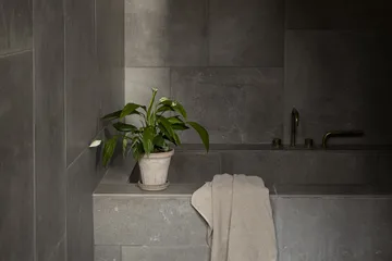 Fleur pot with saucer, 2 pieces - Grey, Ø14 cm - Bergs Potter