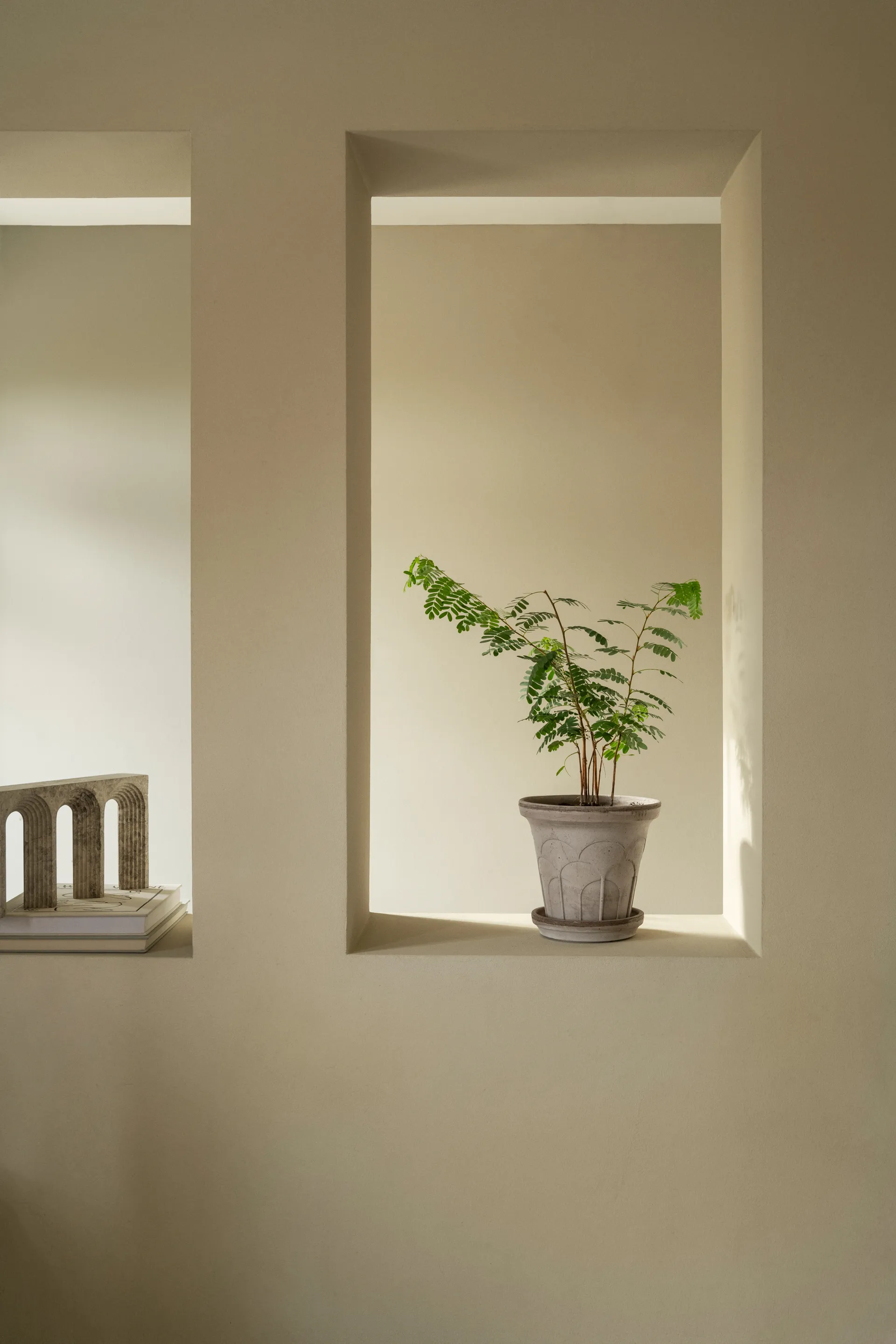 Fleur pot with saucer, 2 pieces, Grey, Ø21 cm Bergs Potter