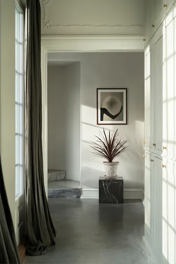 Fleur pot with saucer, 2 pieces - Grey, Ø25 cm - Bergs Potter